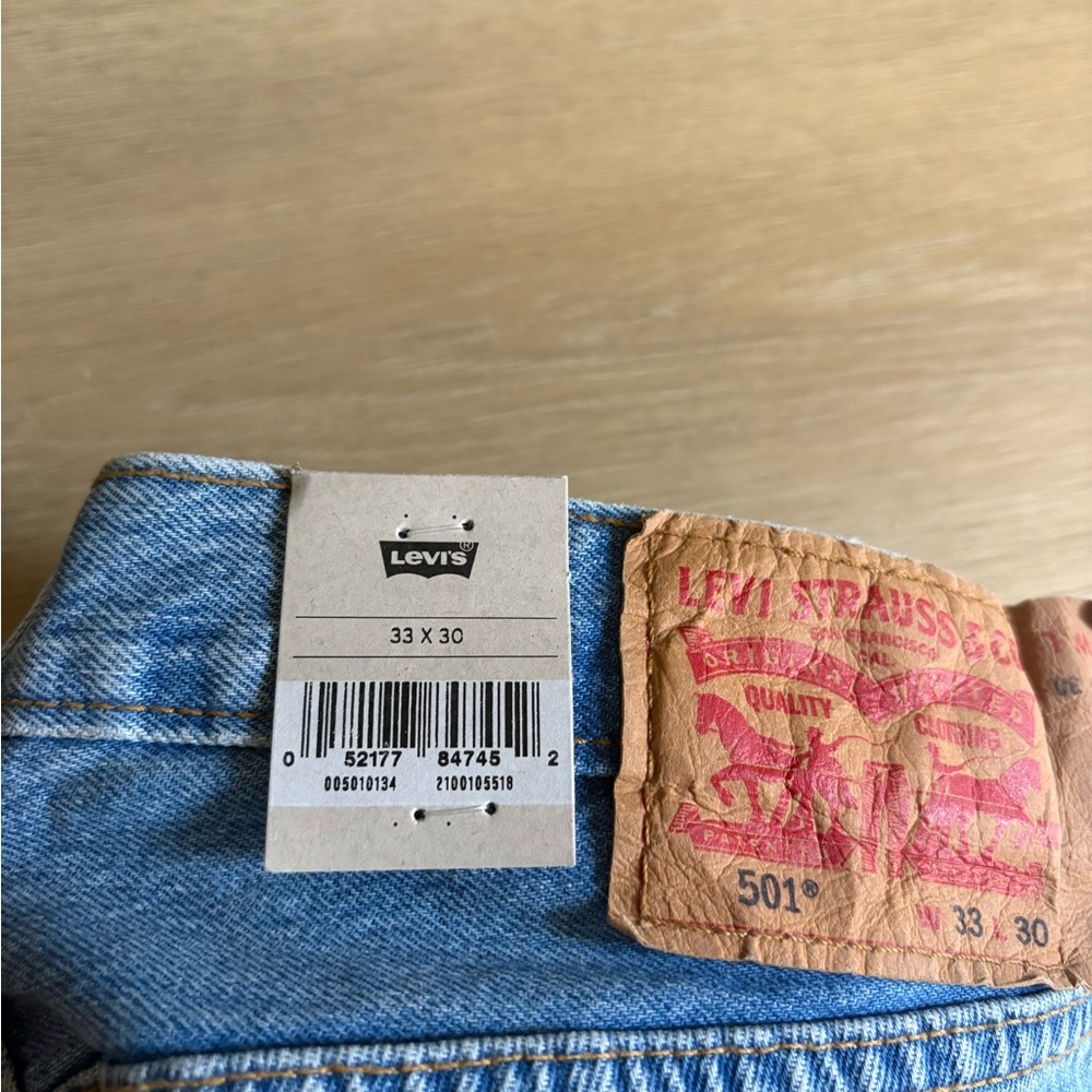 Levi's Light Blue Straight Men's Jeans 33x30 - Picture 4 of 4